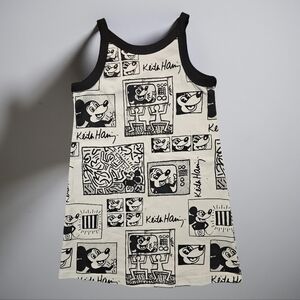 H&M MICKEY MOUSE White & Black Tank Top Dress. Size 3T/4T. NWT!